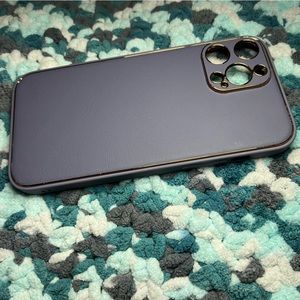 Blue and gold iPhone 13 phone case